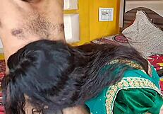 Pados wali bhabhi ko green sadi mein choda bhabhi ki chudai