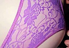 the husband of my best colleague cums hugely on my panties