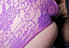 the husband of my best colleague cums hugely on my panties