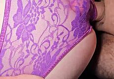 the husband of my best colleague cums hugely on my panties