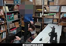 Hardcore Deal To Save His Stepdaughter In The Shop