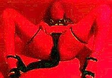 married woman facing a line of dick at the glory hole and taking cum in her pussy karenkiss