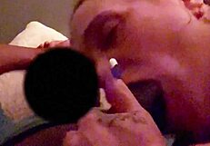 Midget Brunette Gives Sloppy Gumjob To Monster Bbc
