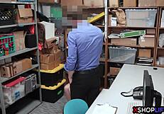 kleptomaniac teen busted and fucked by security guard
