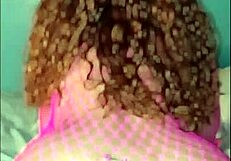 Curly redhead rides raw for creampie