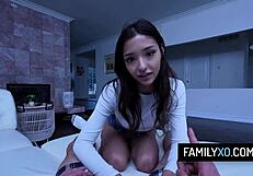 hot stepdaughter wants to taste stepdaddys older cock layla jenner