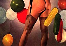 Vintage Erotic Christmas Scene With Retro Theme