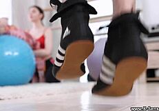 X-Sensual - Fitness Session Threesome Fuck Monroe Fox Rin White