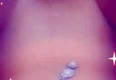 Spreading Her Hairless Shaved Pussy Wide Open