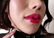 Thick asian slut takes multiple bbc in her throat