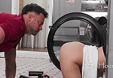 Stuck girl accepts help whatever the cost