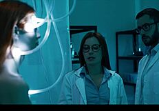 Mad scientist fucked by her lesbian frankenstein monster in parasited pussy eating possession