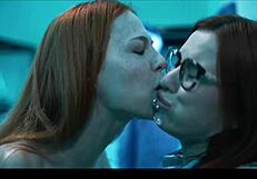 Mad scientist fucked by her lesbian frankenstein monster in parasited pussy eating possession