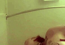 morganskye plays in shower with wet fun