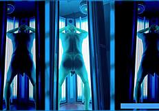 Gym tanning cabin cumshot remixed 10m sheer