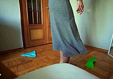 Fit Stepmom Caught Stepson With Boner