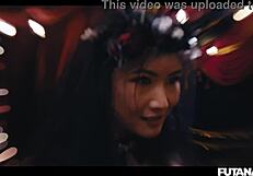 Futa Ladyboy Stretches Veronica Leal Latina Ass With Deep Blowjob And Anal