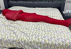 bondage pantyhose locked in cocoon