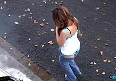 Her jeans were ripped in the right places so these guys could play with her