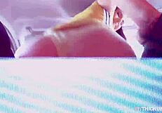 Stella blows and rides drivers dick after tattoo