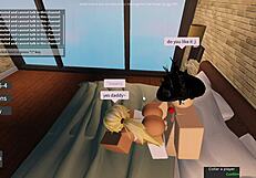 Roblox slut sucks and fuck a big dick in hardcore action