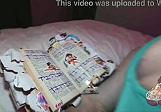 bbw plays with fat tits and sucks huge cock