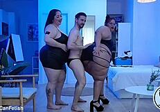 Two bbw shake their massive asses