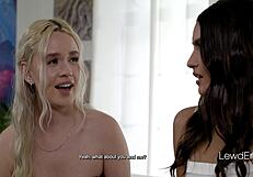 Rich milf introduces sugars for a lesbian threesome