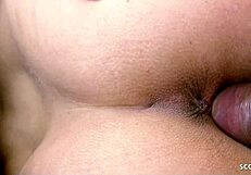 Blonde cougar gets casting fuck