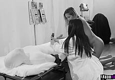 Alina lopez riding a huge dildo as part of her fertility test and then gets fucked so hard by a real stud
