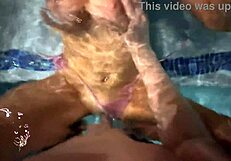 sexy big tits all natural blonde fucks hard skinny dipping