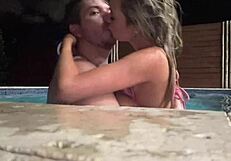 sexy big tits all natural blonde fucks hard skinny dipping