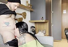 fodendo a morena tatuada with big natural tits and wet pussy