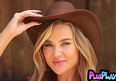 all natural big tits blonde teen blake blossom posing in the barn