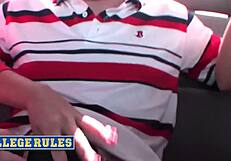 college girls submit the wildest video with public flashing blowjobs