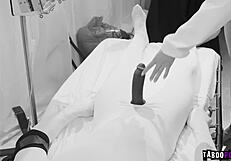 Alina lopez riding a huge dildo as part of her fertility test and then gets fucked so hard by a real stud
