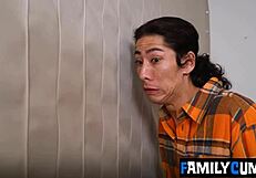 My stepdad walked into my room right when fingering