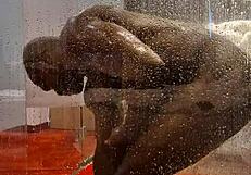 hungarian pornstar solo shower with monster cock