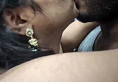 Indian couple shares romantic evening together