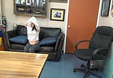 samantha ann gags hard during casting deepthroat