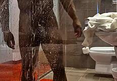 hungarian pornstar solo shower with monster cock