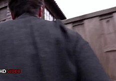 Yua ariga enjoys outdoor cock sucking action