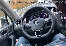 risky blowjob leads to car fuck