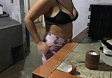 Want To Eat Stepmom Big Ass While Cooking