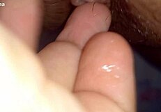 big clit pulsing in homemade teasing video