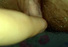 big clit pulsing in homemade teasing video