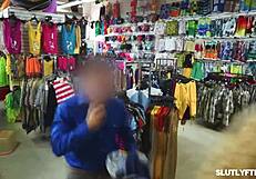 stacked shoplifter teen megan maiden gets in trouble with lp officer tommy gunn