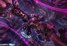 curvy cute girls dance in hottest ai club at night