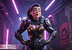 curvy cute girls dance in hottest ai club at night
