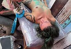behind the scenes with tattooed girl at z-filmz tattoo shop